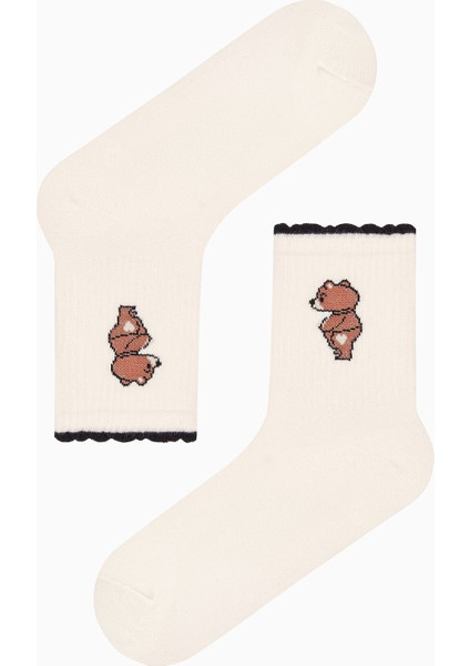 Frill Bear 3lü Soket Çorap modelleri