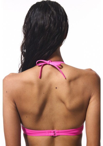 Cup Parlak Pembe Bikini Üstü