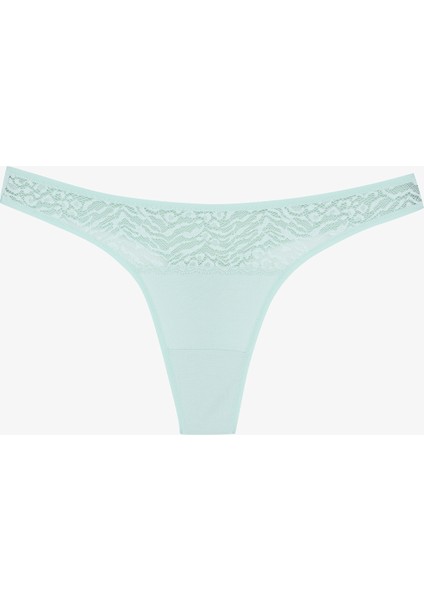 Soft Harmony Pamuklu Lace Detailed Çok Renkli 3lü Tanga Külot modelleri