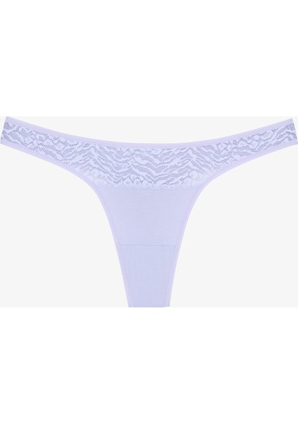 Soft Harmony Pamuklu Lace Detailed Çok Renkli 3lü Tanga Külot indirimleri
