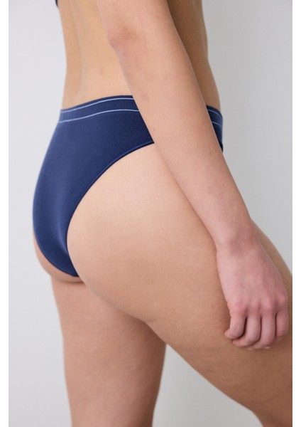 Seamless lacivert Brazilian Külot