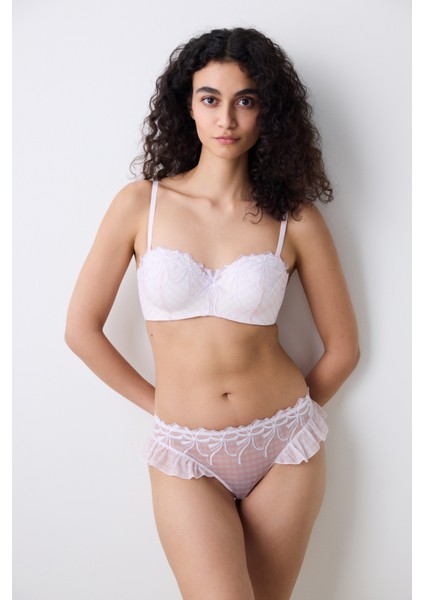 Lotus Broderie Pembe Sütyen