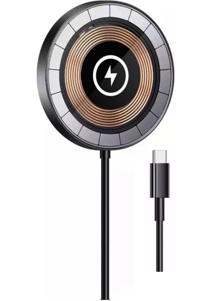 Acl 15W Hızlı Şarj Özellikli Magsafe Kablosuz Şarj Aleti (AW16)