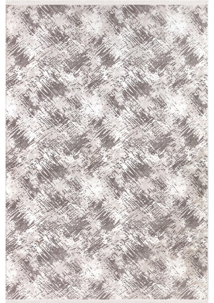 Lal Koleksiyonu 4023 Gri Abstarkt Yumuşak, Kolay Temizlenen Dokuma Halı