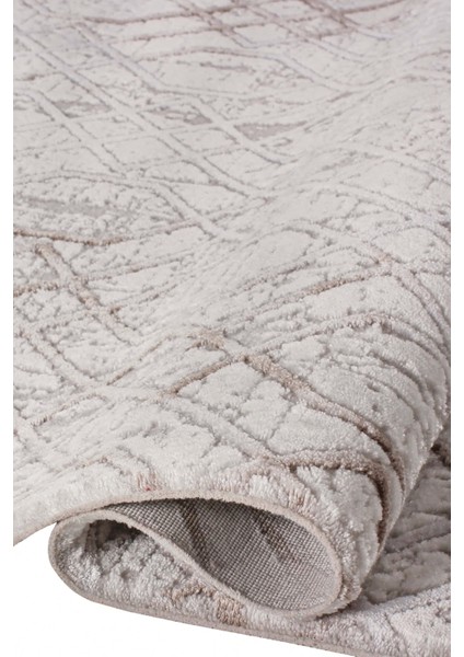 Nar A0232 Bej Uzun Ömürlü Yumuşak Dokulu Salon Mutfak Koridor Oturma Odası Yolluk Halı Makine Halısı modelleri