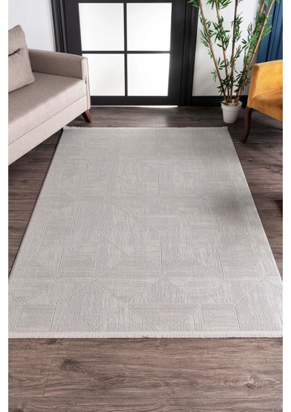 Nar A0190 Bej Uzun Ömürlü Yumuşak Dokulu Salon Mutfak Koridor Oturma Odası Yolluk Halı Makine Halısı