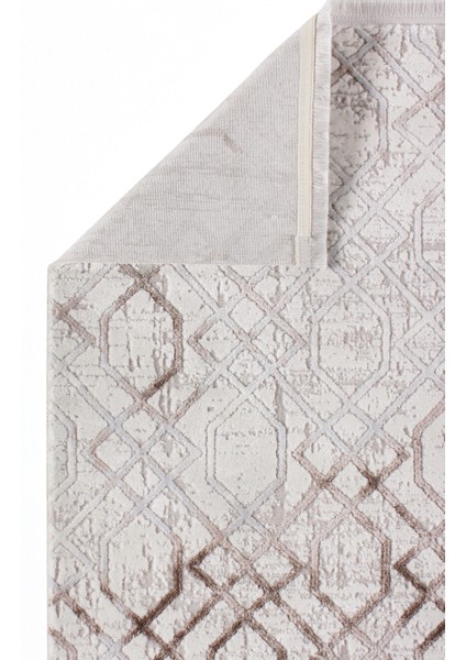 Nar A0232 Bej Uzun Ömürlü Yumuşak Dokulu Salon Mutfak Koridor Oturma Odası Yolluk Halı Makine Halısı fırsatları