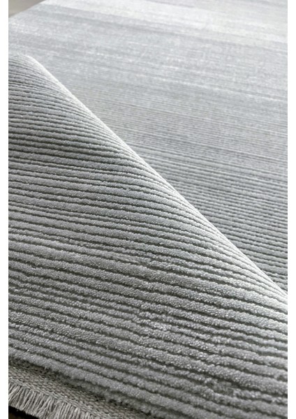 Nar A0238 Gri Uzun Ömürlü Yumuşak Dokulu Salon Mutfak Koridor Oturma Odası Yolluk Halı Makine Halısı