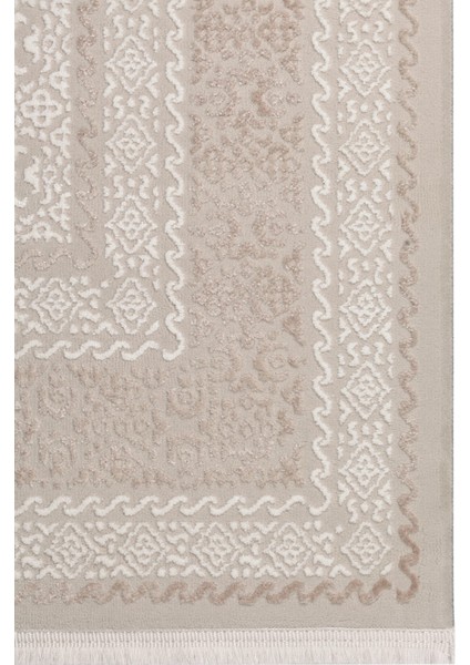 Vavien 1377 Bej Yumuşak Dokulu Salon Mutfak Koridor Oturma Odası Yolluk Halı Makine Halısı fiyatları