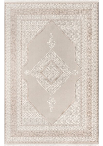 Vavien 1377 Bej Yumuşak Dokulu Salon Mutfak Koridor Oturma Odası Yolluk Halı Makine Halısı fırsatları