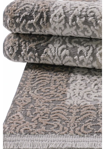 Vavien 1435 Bej Yumuşak Dokulu Salon Mutfak Koridor Oturma Odası Yolluk Halı Makine Halısı fırsatları