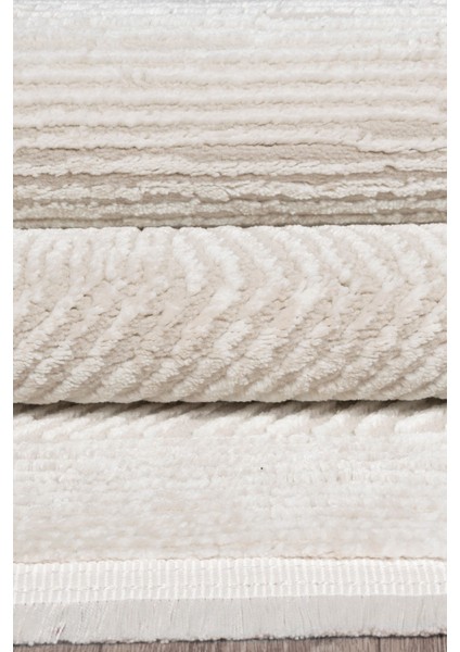 Vavien 1369 Bej Yumuşak Dokulu Salon Mutfak Koridor Oturma Odası Yolluk Halı Makine Halısı modelleri