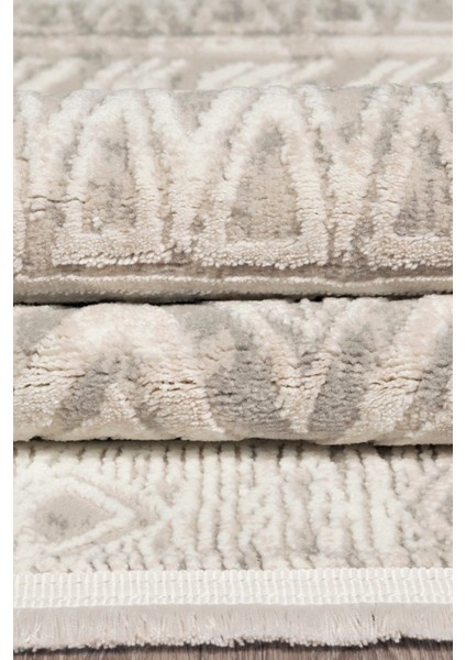 Vavien 1370 Bej Yumuşak Dokulu Salon Mutfak Koridor Oturma Odası Yolluk Halı Makine Halısı modelleri