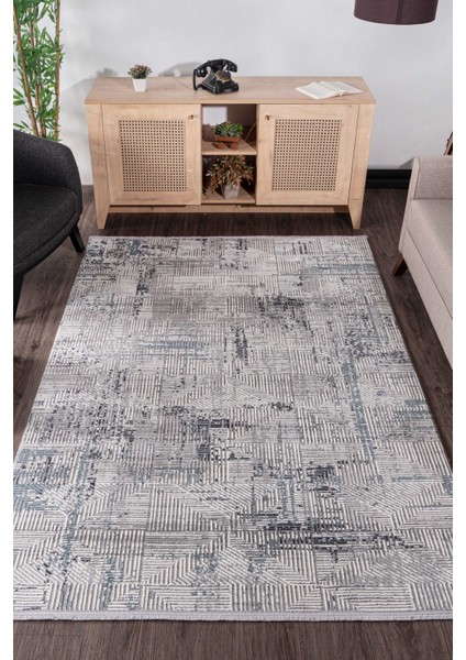 Vavien A0072 Gri Yumuşak Dokulu Salon Mutfak Koridor Oturma Odası Yolluk Halı Makine Halısı