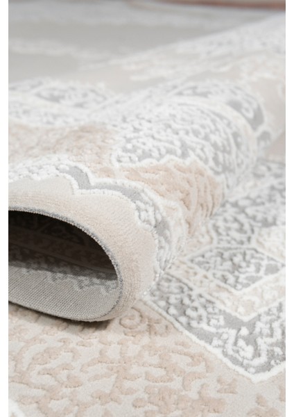 Vavien 1374 Bej Yumuşak Dokulu Salon Mutfak Koridor Oturma Odası Yolluk Halı Makine Halısı fiyatları