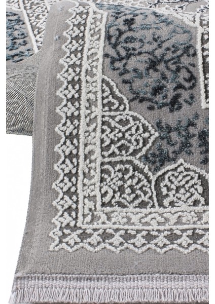 Vavien A0074 Gri Yumuşak Dokulu Salon Mutfak Koridor Oturma Odası Yolluk Halı Makine Halısı fiyatları