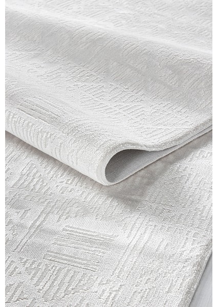 Zett ZE002 Beyaz Uzun Ömürlü Yumuşak Dokulu Salon Mutfak Koridor Oturma Odası Yolluk Halı fiyatları