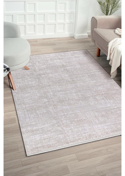 Zett ZE008 Beyaz Uzun Ömürlü Yumuşak Dokulu Salon Mutfak Koridor Oturma Odası Yolluk Halı