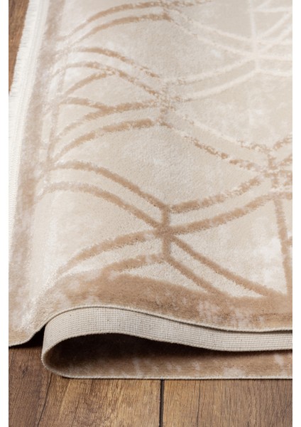 Universal A0299 Bej Uzun Ömürlü Yumuşak Dokulu Salon Mutfak Koridor Oturma Odası Yolluk Halı fiyatları