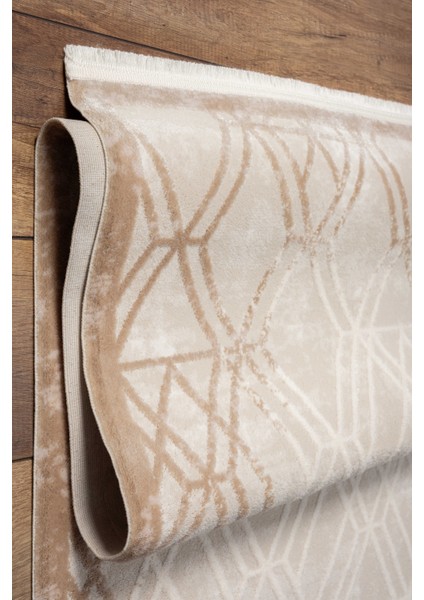 Universal A0299 Bej Uzun Ömürlü Yumuşak Dokulu Salon Mutfak Koridor Oturma Odası Yolluk Halı fırsatları