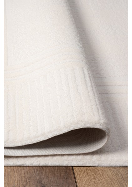 Universal UV004 Krem Uzun Ömürlü Yumuşak Dokulu Salon Mutfak Koridor Oturma Odası Yolluk Halı modelleri