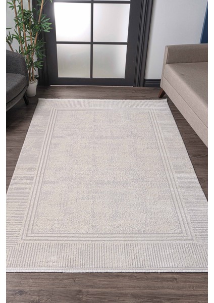 Universal UV003 Krem Uzun Ömürlü Yumuşak Dokulu Salon Mutfak Koridor Oturma Odası Yolluk Halı
