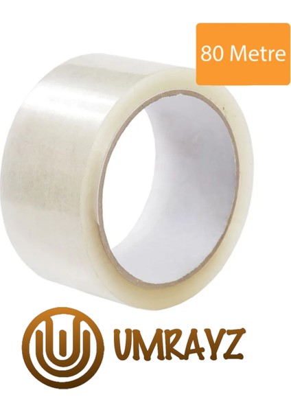 45mm x 80mt Hotmelt Şeffaf Koli Bandı Süper Kalite Koli Bantı