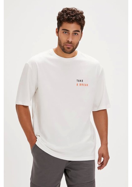 Badbear Sand Erkek Tshirt - Ekru