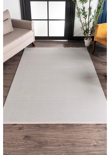 Nar A0237 Krem Uzun Ömürlü Yumuşak Dokulu Salon Mutfak Koridor Oturma Odası Yolluk Halı