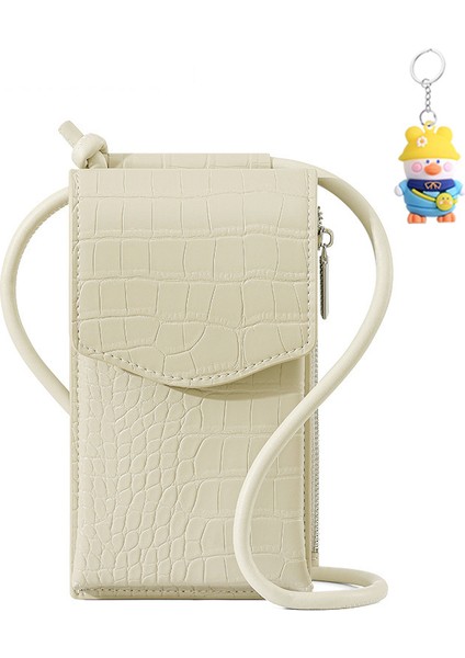 Çok Yönlü Crossbody Cep Telefonu Çantası Basit Moda Bayan Omuz Çantası Kart Tutucu Cüzdan (Yurt Dışından)