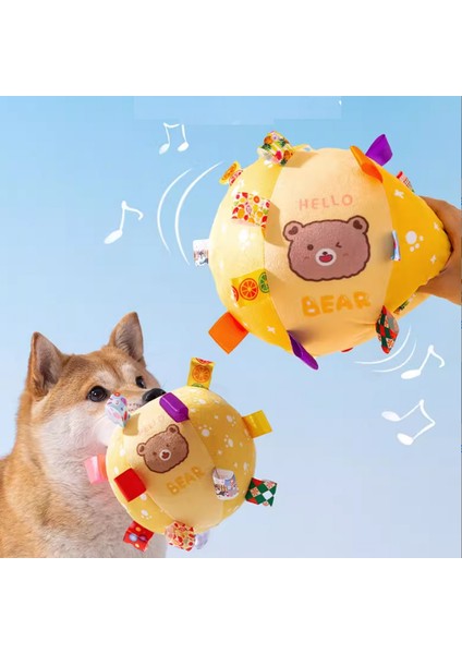 Evcil Hayvan Oyuncak Topu Molarla Tüylü Ponpon Yakacak Odun Köpeği Corgi Oyuncak Topu 15CM (Yurt Dışından) modelleri