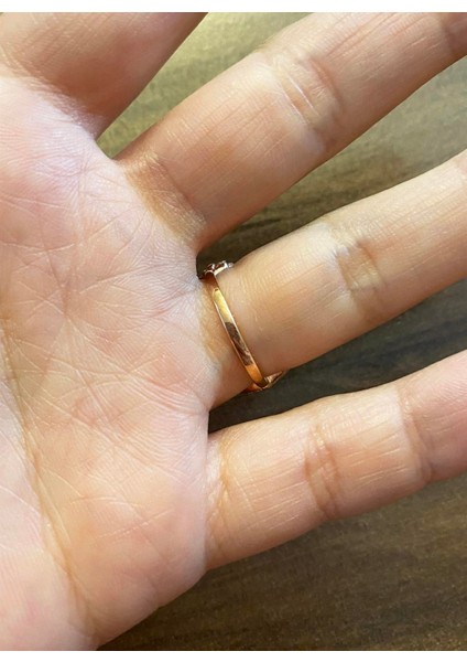 Kadın Yaprak Model Bakır Renk Gümüş Yüzük fiyatları