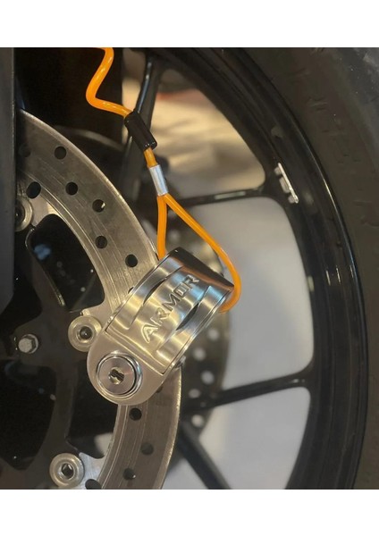 606MVA 6 mm 120 Desibel Motosiklet Alarmlı Disk Kilidi
