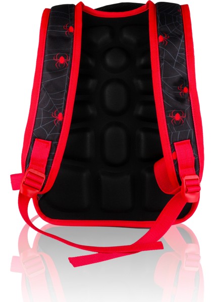 3 Lü Ilkokul Çanta Seti Erkek Çocuk Çantası Astarlı Pedli Örümcekli Siyah modelleri