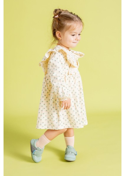 Smart Walker First Prime Havalı Yeşil Barefoot Ilk Adım Bebek Ayakkabı