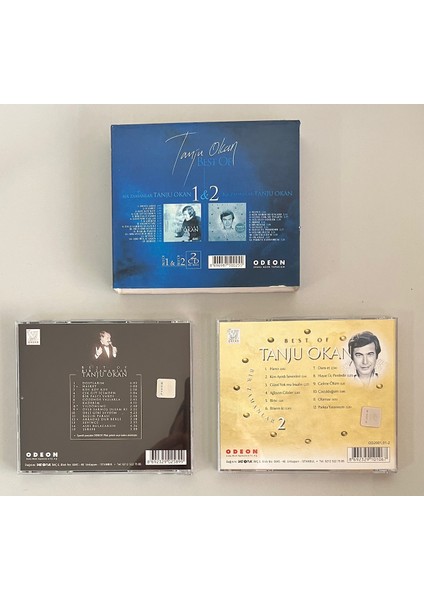 Tanju Okan Best Of 1&2 Çift CD (Orjnal Dönem Baskı Cd)