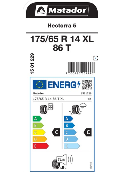 175/65 R14 86T Xl Hectorra5 Oto Yaz Lastiği (Üretim Yılı:2025) fiyatları