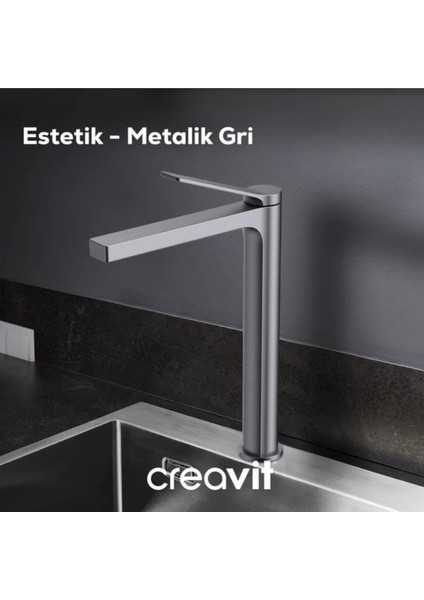 Ritmo Mutfak Armatürü - Metalik Gri modelleri