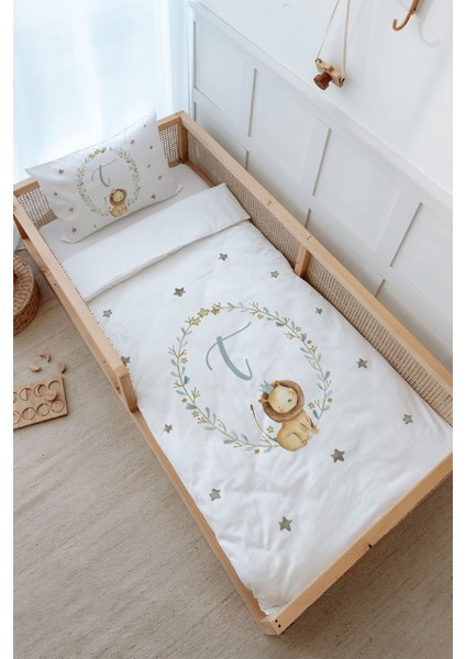 Montessori Nevresim Takımı (100 x 200) - Little Lion Series - T Harfi