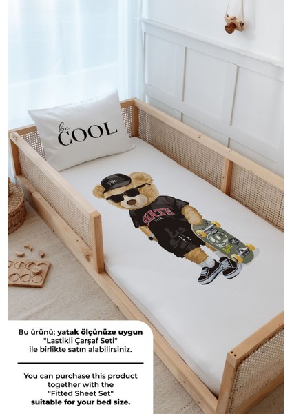 Montessori Nevresim Takımı (100 x 200) - Pure Baby Serisi - Kaykaylı Ayıcık fırsatları