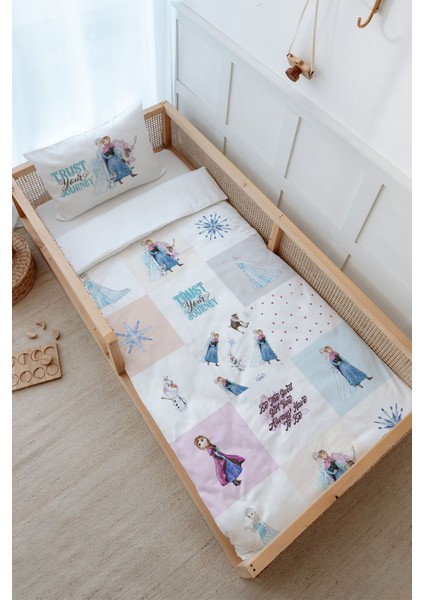 Montessori Nevresim Takımı (100 x 200) - Cartoon Serisi - Elsa Patchwork