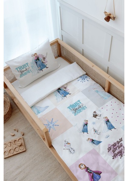 Montessori Nevresim Takımı (100 x 200) - Cartoon Serisi - Elsa Patchwork modelleri