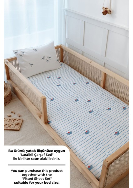 Montessori Nevresim Takımı (100 x 200) - Iconic Serisi - Bird Sailor fırsatları
