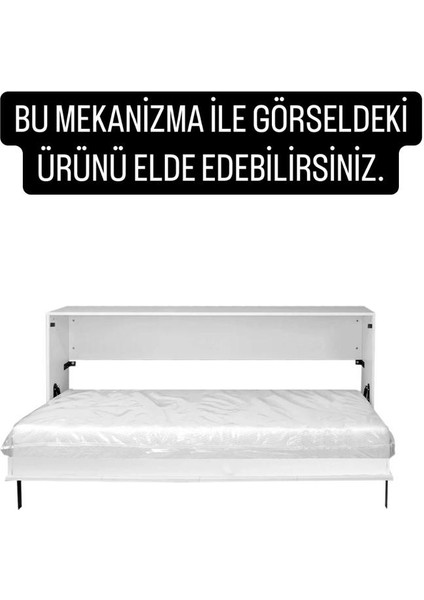 Akıllı Mobilya Yatay Açılır Ahşap Kasa Duvar Yatağı Mekanizması (Kendi Duvar Yatağını Yap)