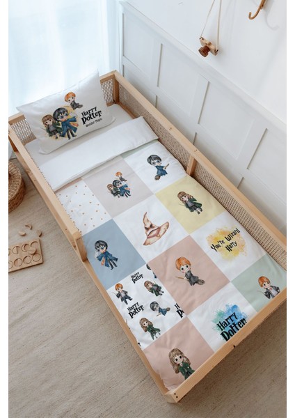 Montessori Nevresim Takımı (100 x 200) - Cartoon Serisi - Harry Potter Patchwork