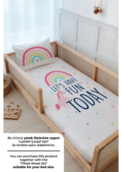 Montessori Nevresim Takımı (100 x 200) - Pure Baby Serisi - Unicorn Fun fırsatları