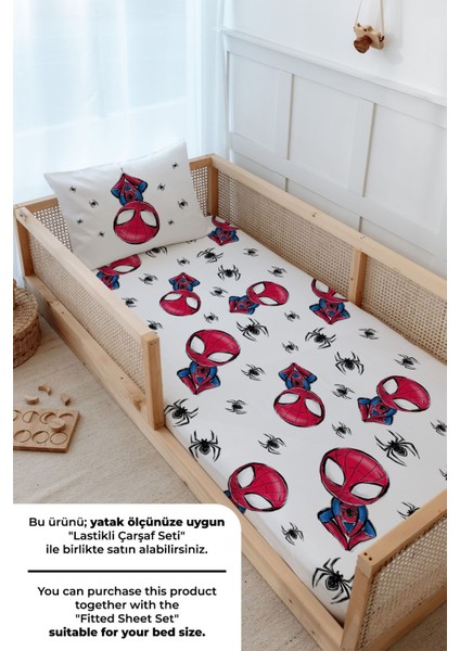 Montessori Nevresim Takımı (100 x 200) - For Baby Serisi - Örümcek Adam fırsatları