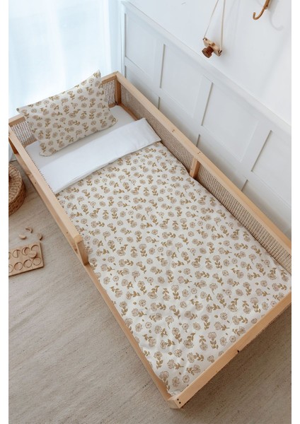 Montessori Nevresim Takımı (100 x 200) - Iconic Serisi - Tiny Flowers