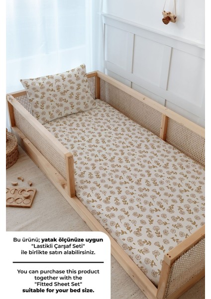 Montessori Nevresim Takımı (100 x 200) - Iconic Serisi - Tiny Flowers fırsatları