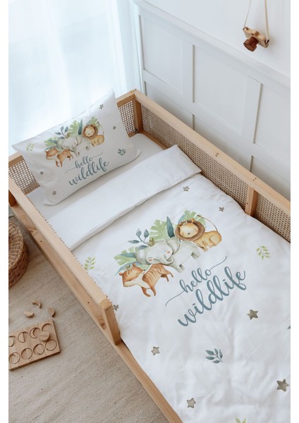 Montessori Nevresim Takımı (100 x 200) - For Baby Serisi - Safari Animals modelleri